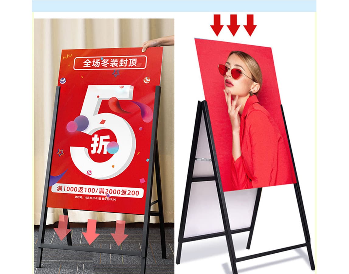 outdoor poster display stand for exhibition