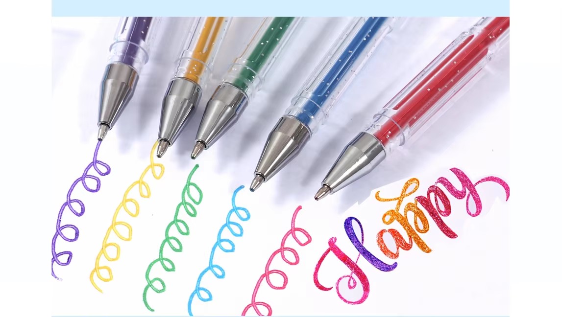 Plastic Gel Ink Pens Colorful