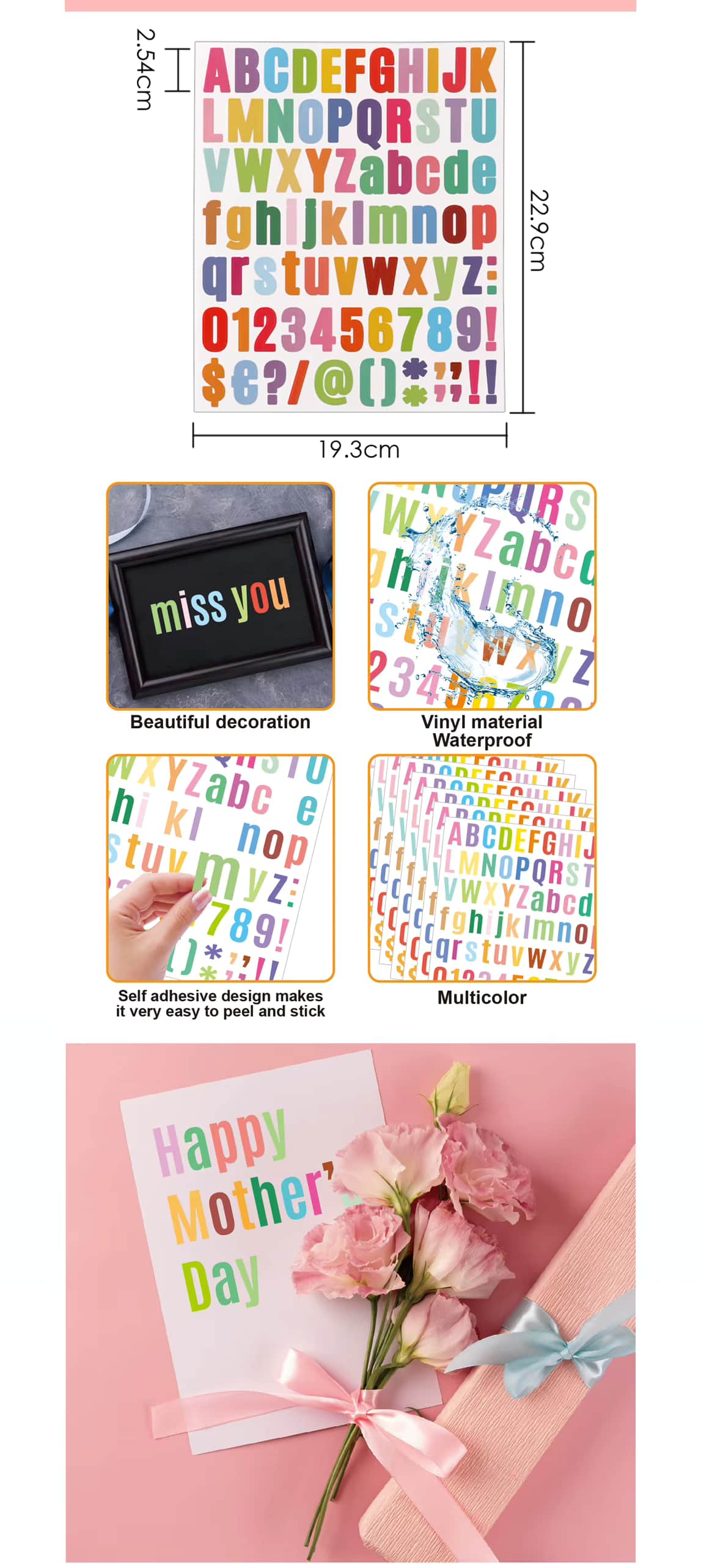Puzzled Educational Letter And Number Sticker