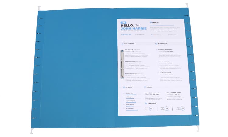 Colorful Paper Hanging File