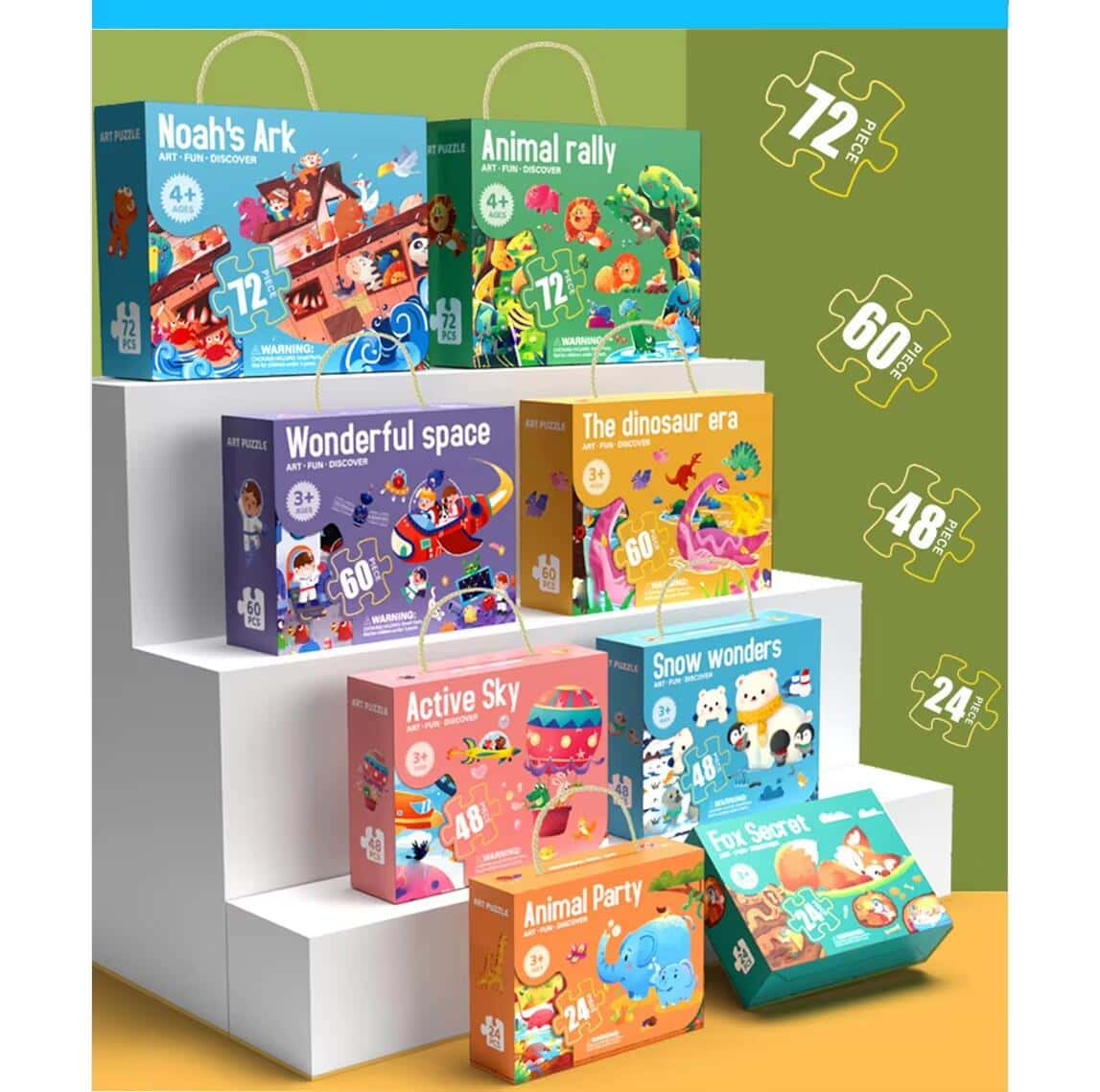 24pcs kids cartoon puzzles
