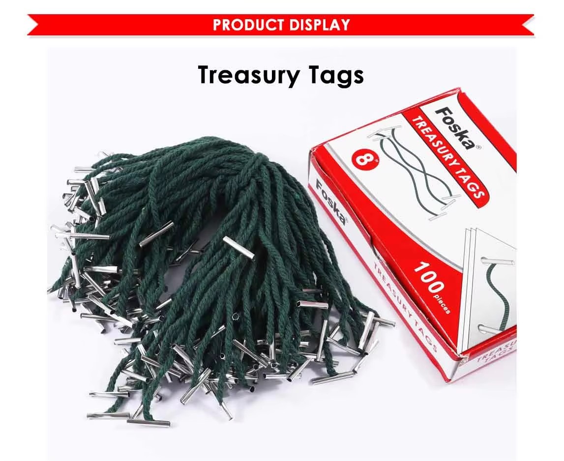 Treasury Tags with Metal End