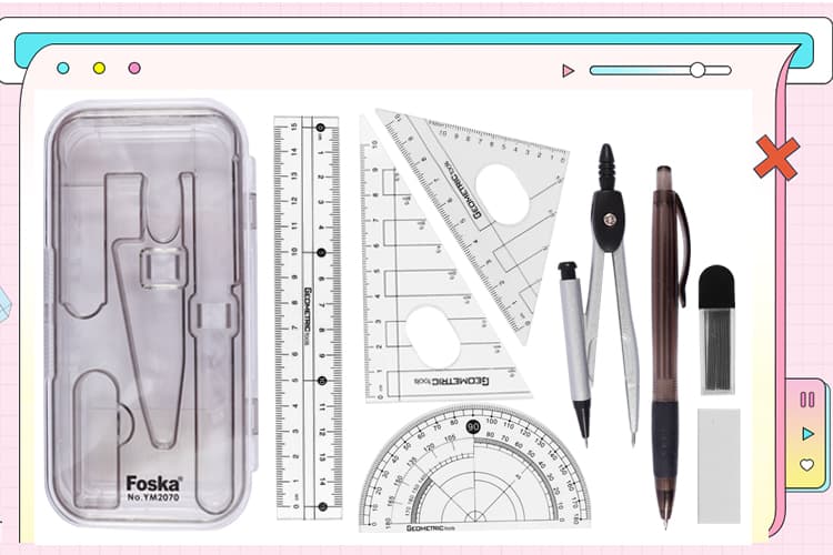 8pcs Geometry Kit Set