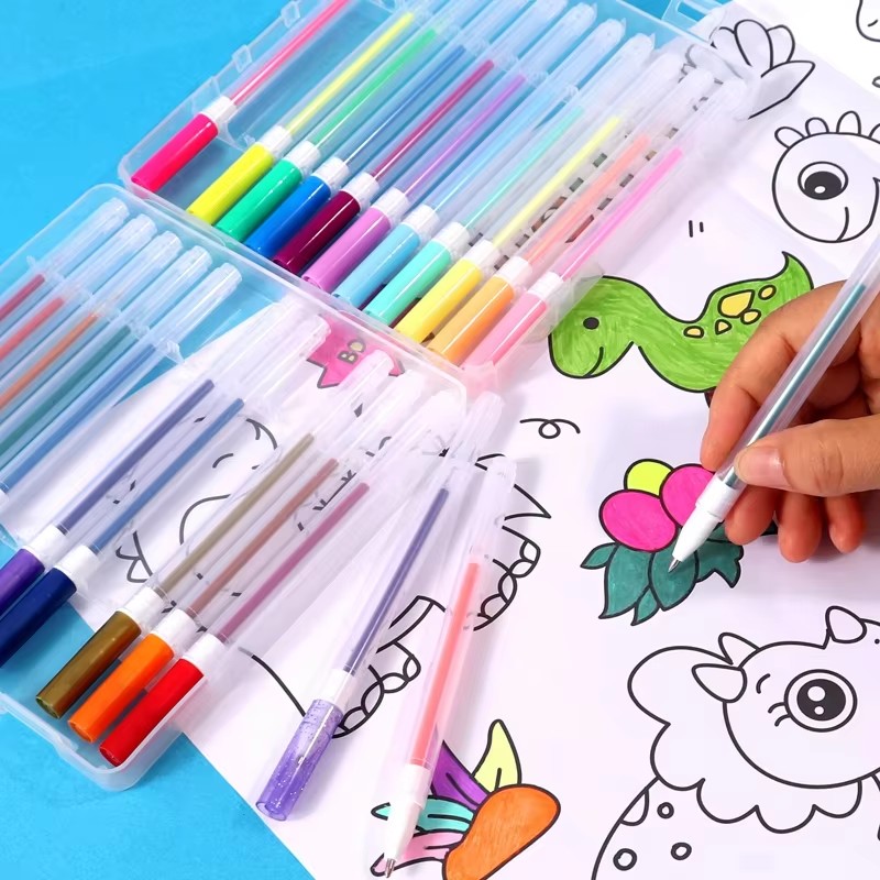 colorful gel pen