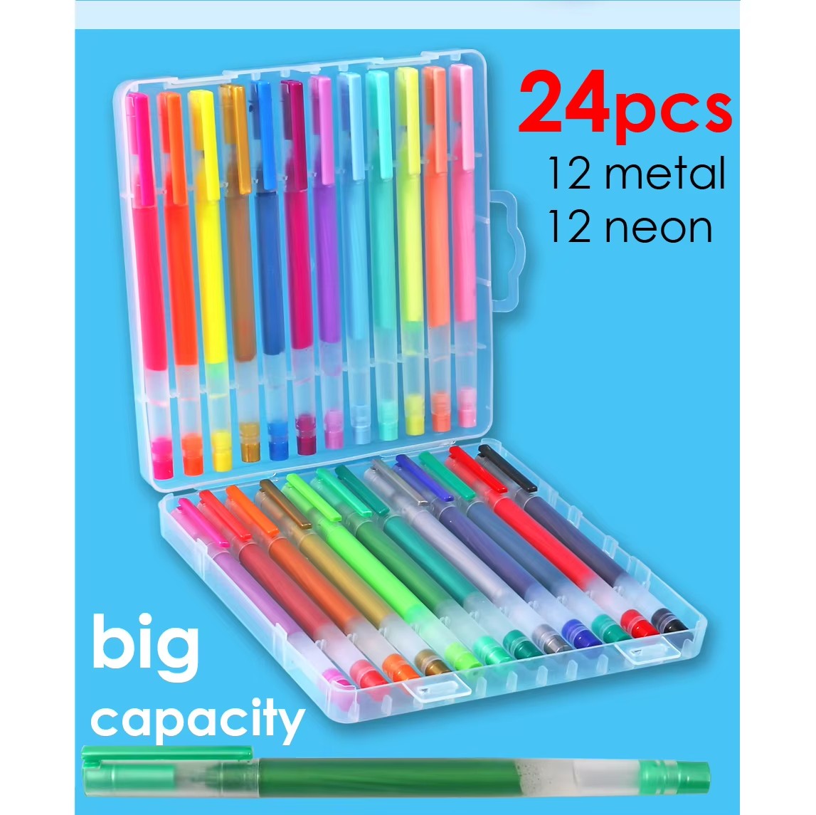 big capacity color gel pen