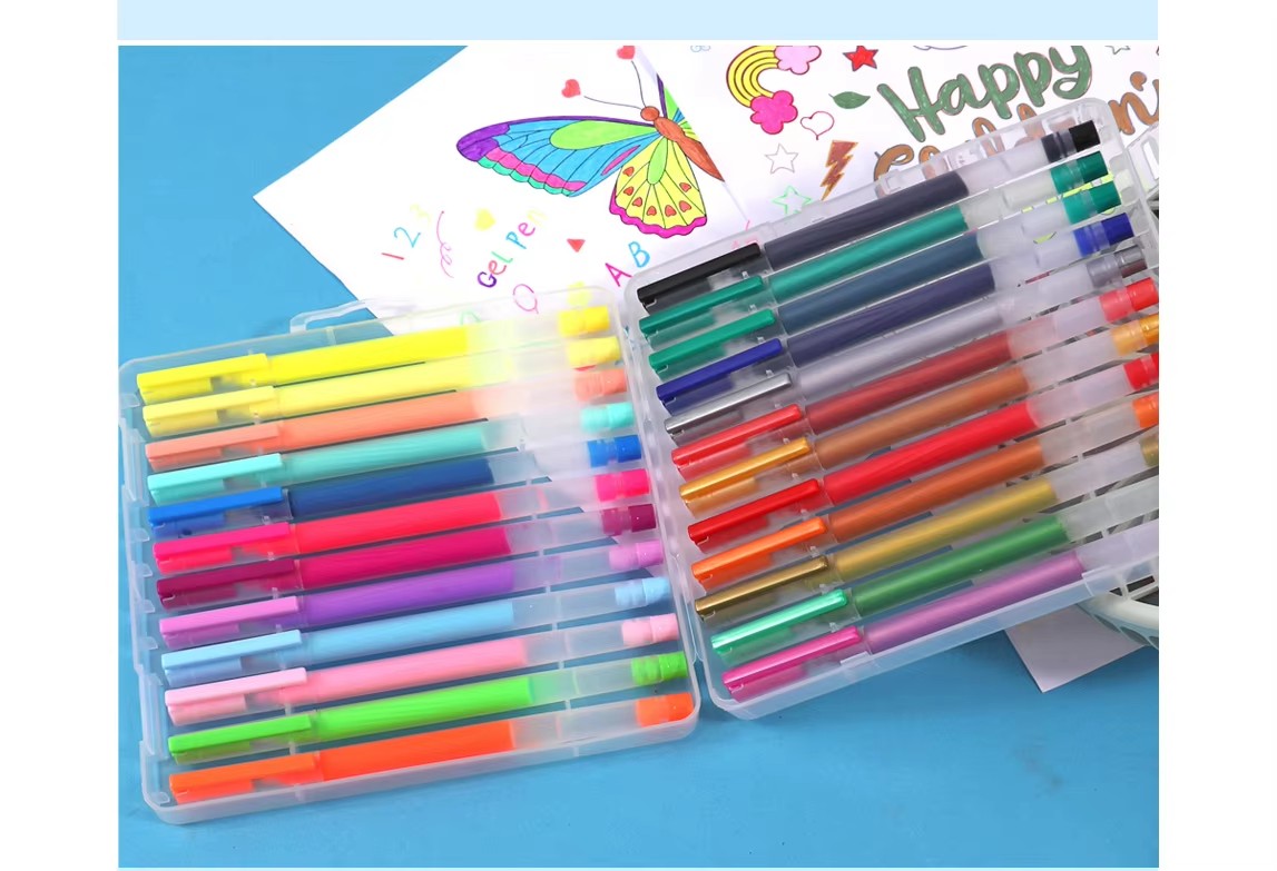 colorful gel pen
