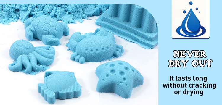 Non-toxic magic sand with mould