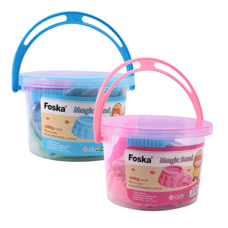 Colorful magic sand