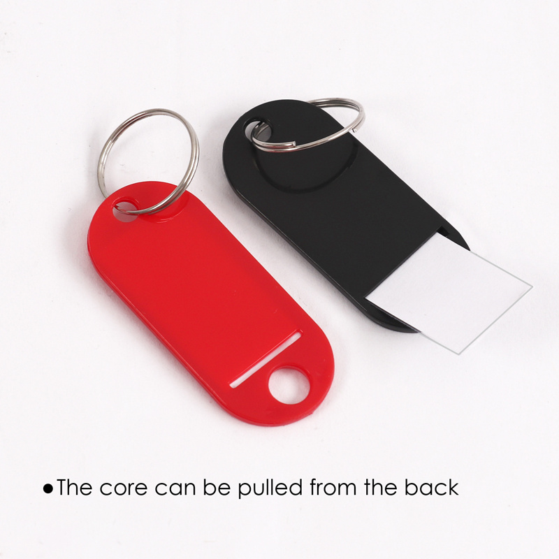 OEM Durable Solid Color Name Card Key Ring Tags for Easy Identification ...
