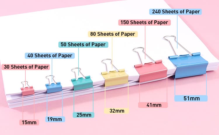 small size binder clip