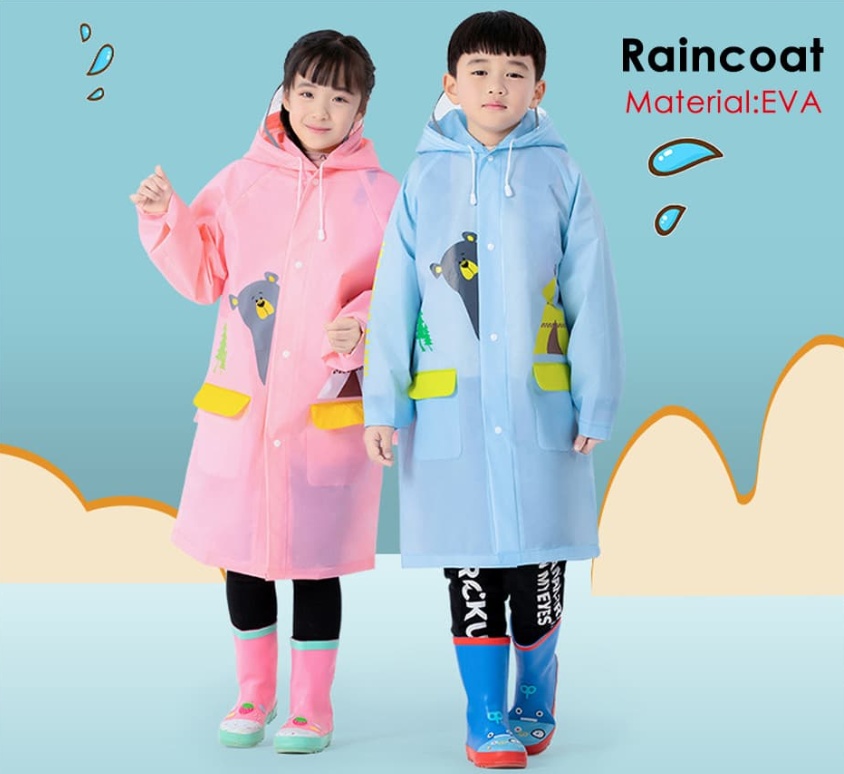 Why Should We Choose EVA Material Raincoats for Kids?