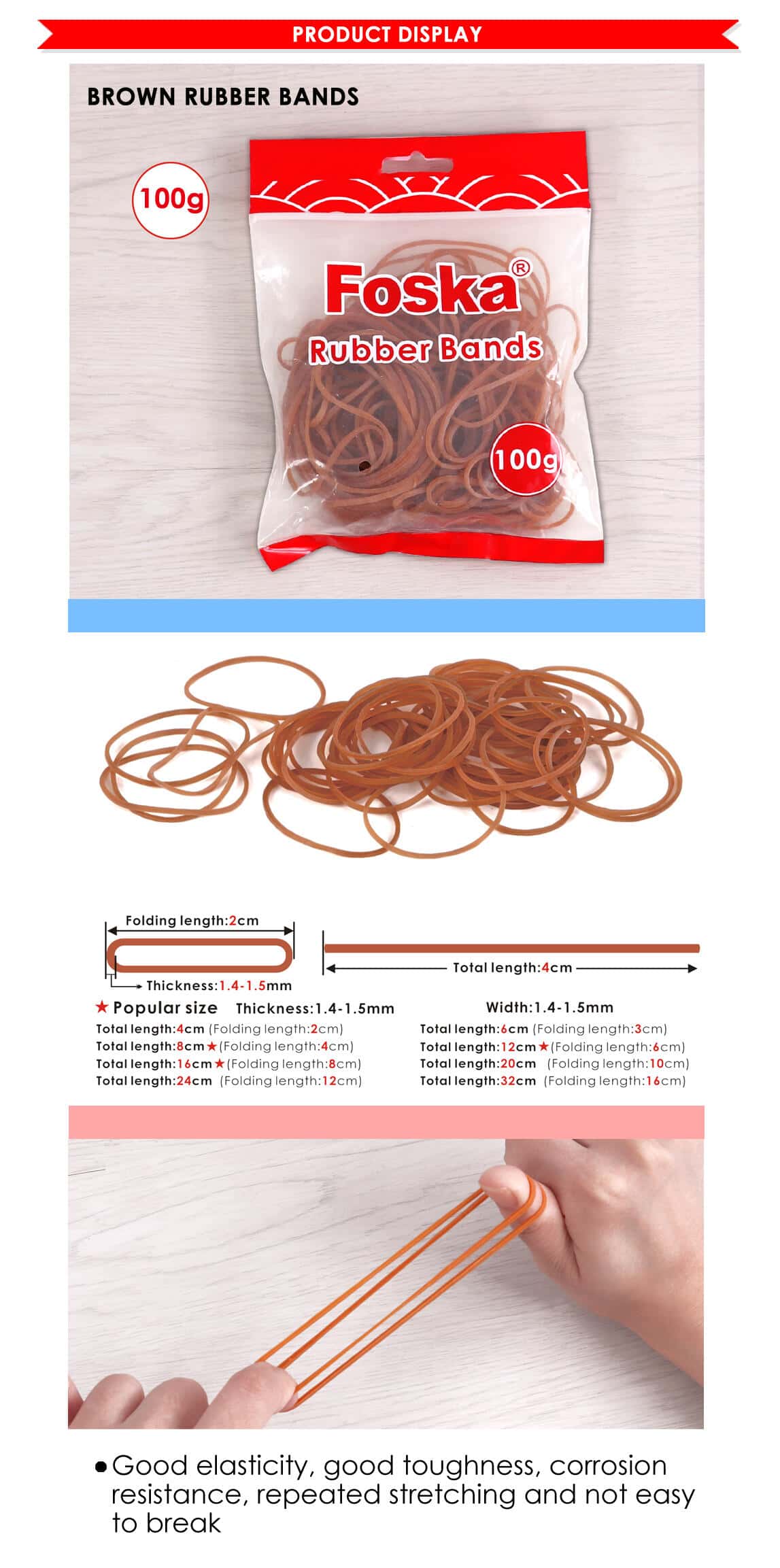 Brown Rubber Bands