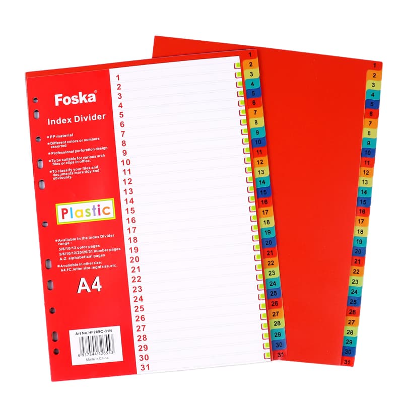 A4 Writable Tab Dividers