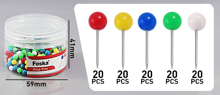 Multi-Color Push Pins