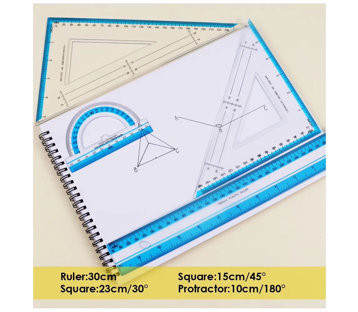 Math Set with Triangles