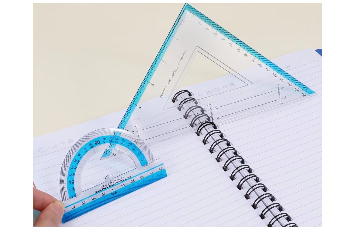 Geometry Math Ruler Set