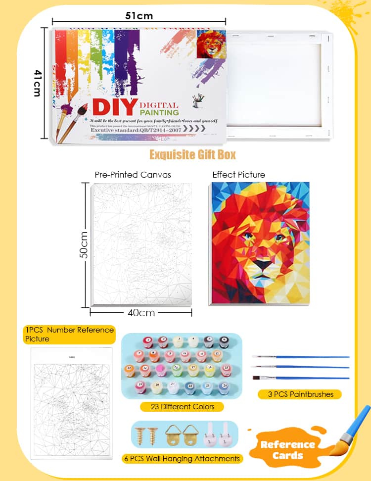 Diy Painting by Numbers Kit 