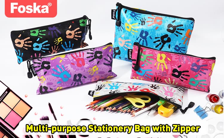 Camouflage palm zipper bag