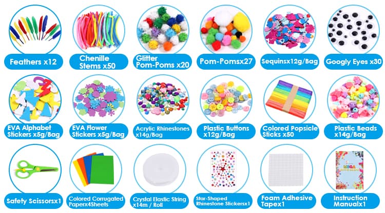 Colorful Arts and Crafts Set