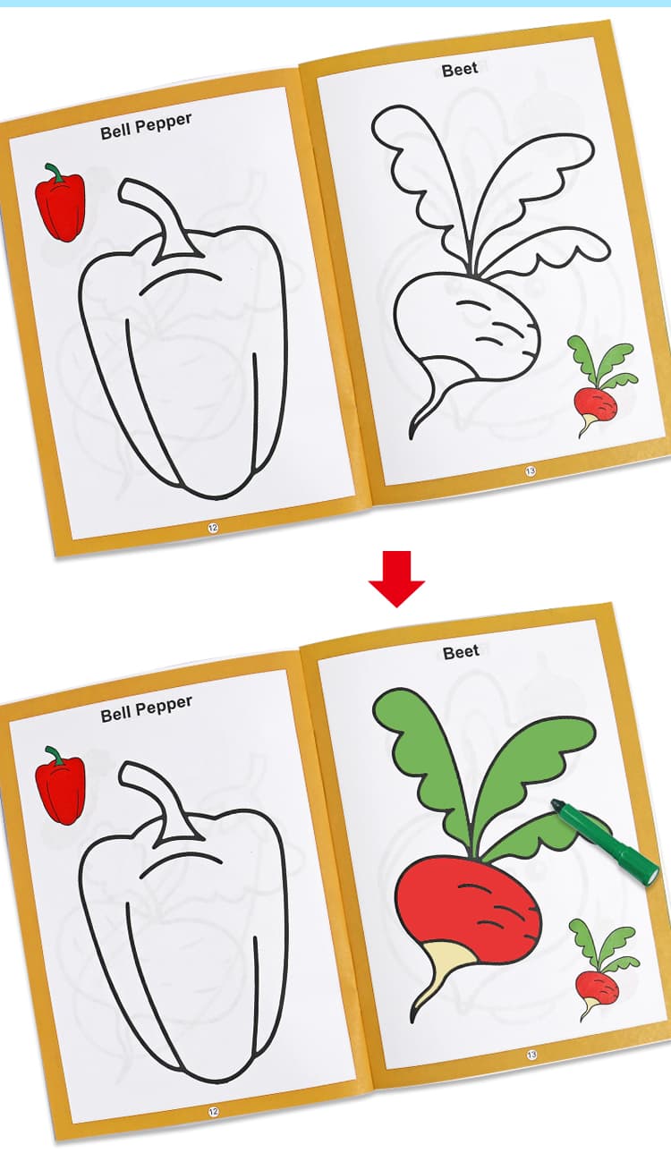 child color filling book