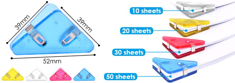 Large capacity corner clip