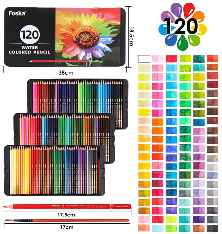 120 Vibrant Colors Pencil Set