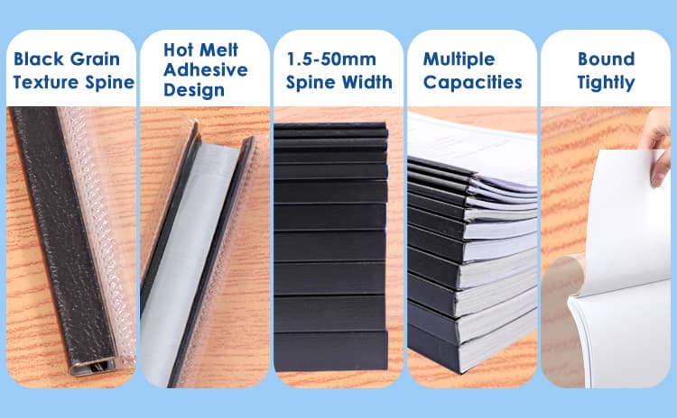 Binding Clear Covers with Steel Spine Binding Clear Covers with Steel Spine