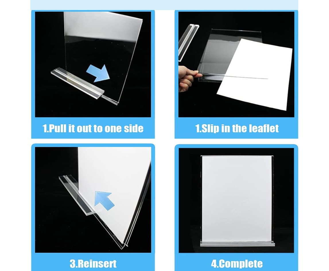 Durable Acrylic Sign Holder