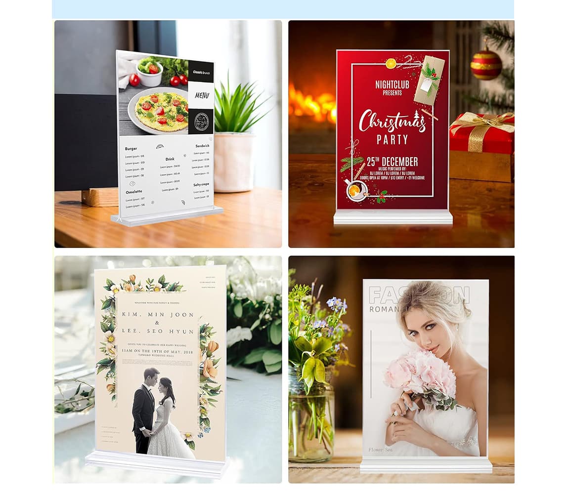 Waterproof Acrylic Sign Holder