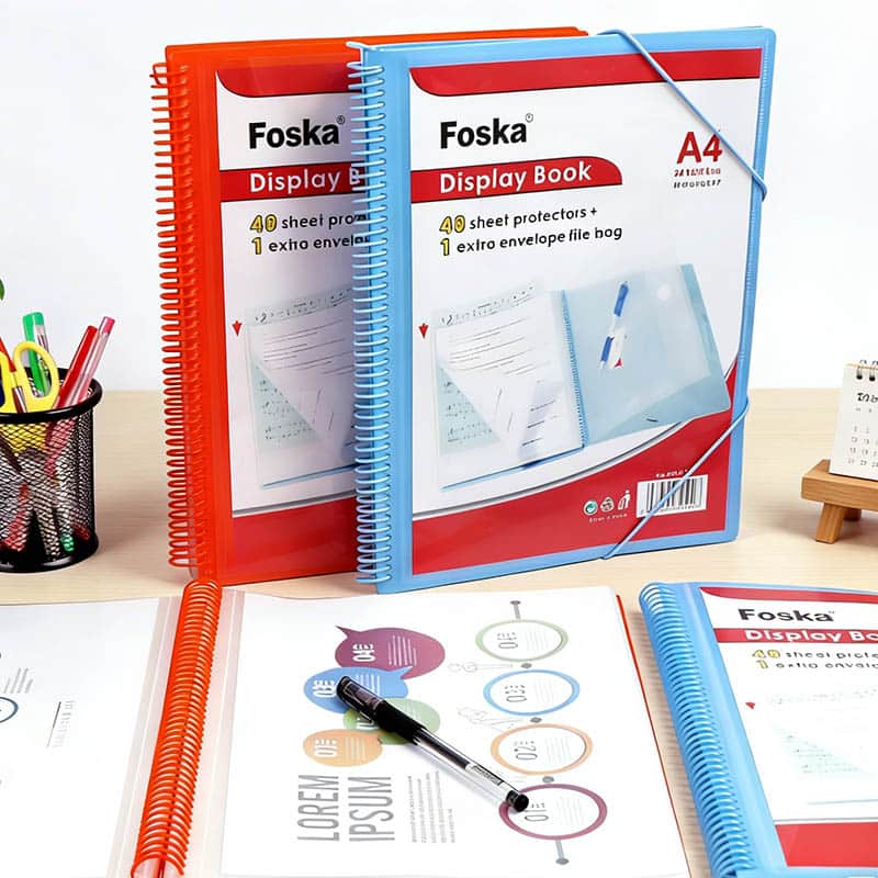 2 colors display book