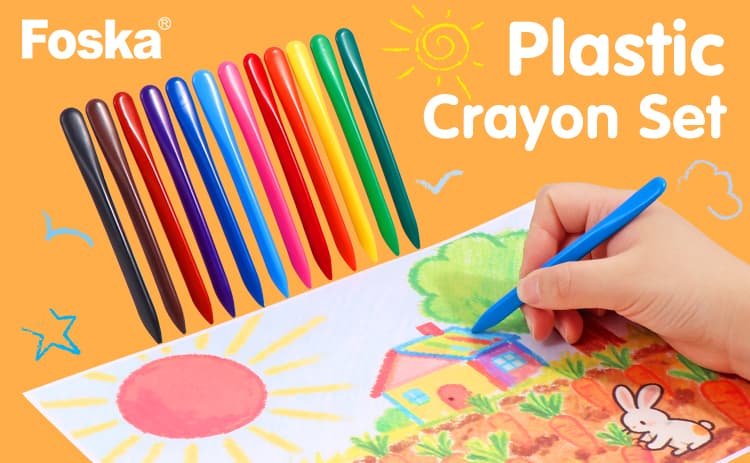 Not Easy to Break Plastic Crayon