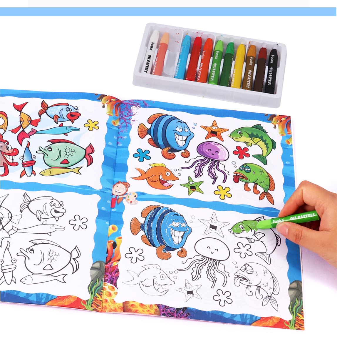 child color filling book