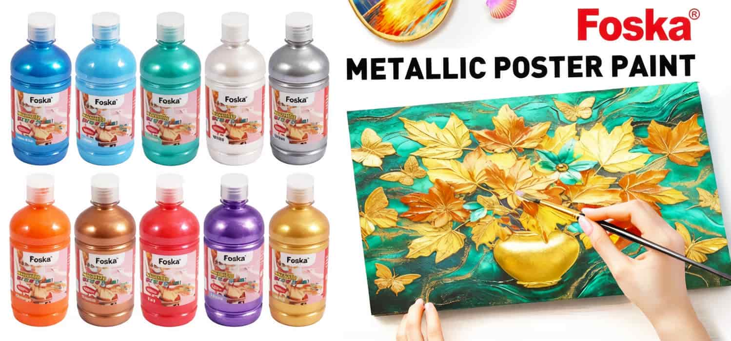 Foska metallic poster paint