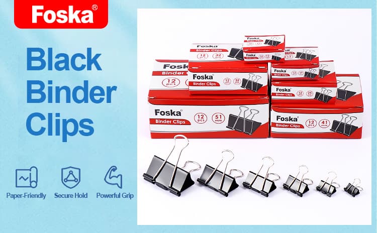black binder clips