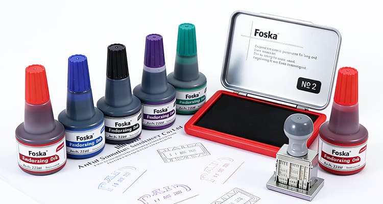 Different Colors Endorsing Ink Different Colors Endorsing Ink
