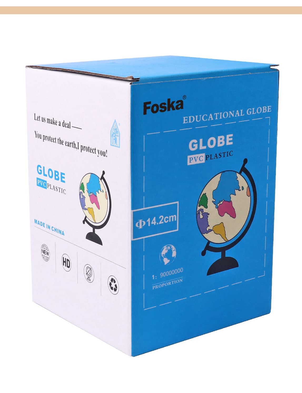 Anti-fade World Map Globe